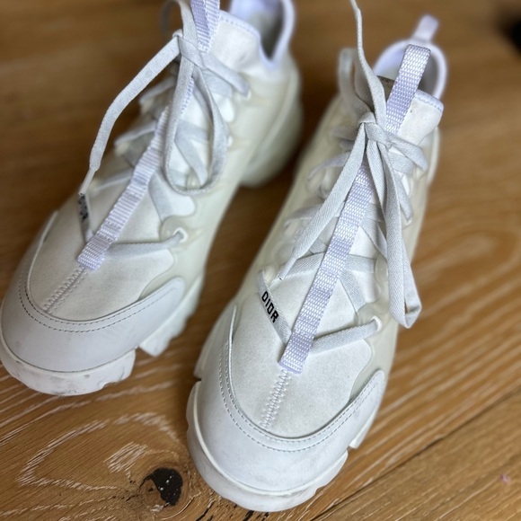 Dior D Connect White Chunky Sneakers - Picture 5 of 13